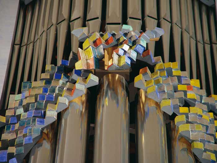 Gerhard Göschel Kunst und Bauen Schleierbretter Orgel